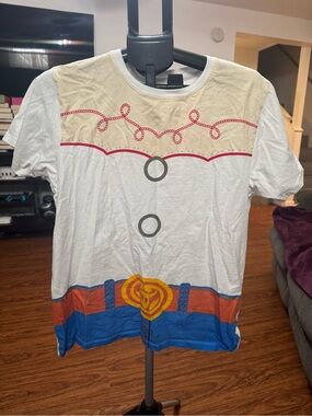 Disney White Multicolor Toy Story Jessie Graphic Short Sleeve Tee